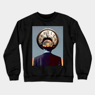 Doomsday Clock 2023 No 1: Ninety Seconds Left to Go on a Dark Background Crewneck Sweatshirt